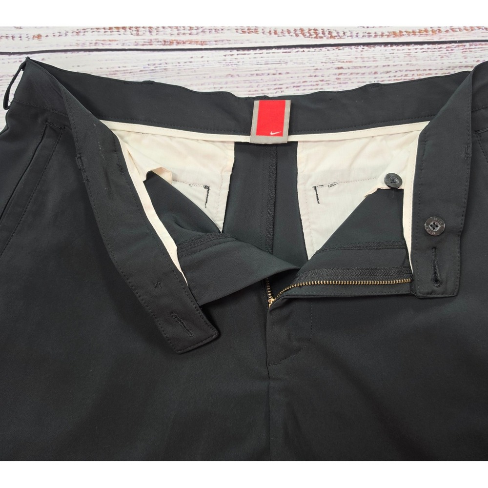 Nike Golf Pants Mens‎ 36x30 Black Excellent Performance Flat Front Trousers